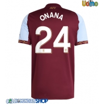 Maglie da calcio Aston Villa Amadou Onana #24 Prima Maglia 2025-26 Manica Corta